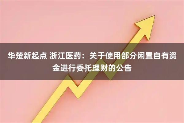 华楚新起点 浙江医药：关于使用部分闲置自有资金进行委托理财的公告