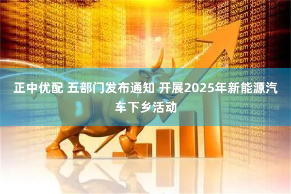 正中优配 五部门发布通知 开展2025年新能源汽车下乡活动