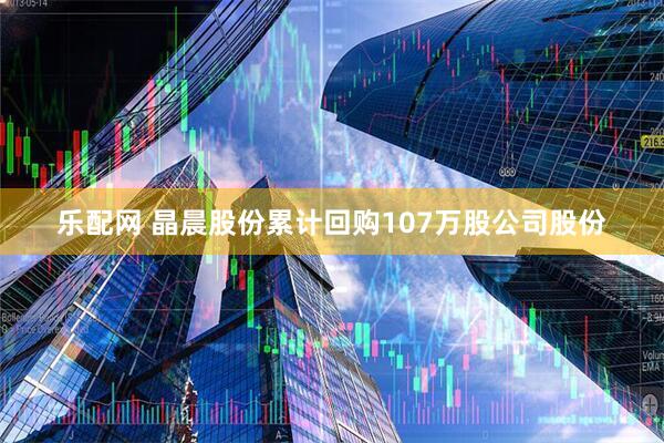 乐配网 晶晨股份累计回购107万股公司股份