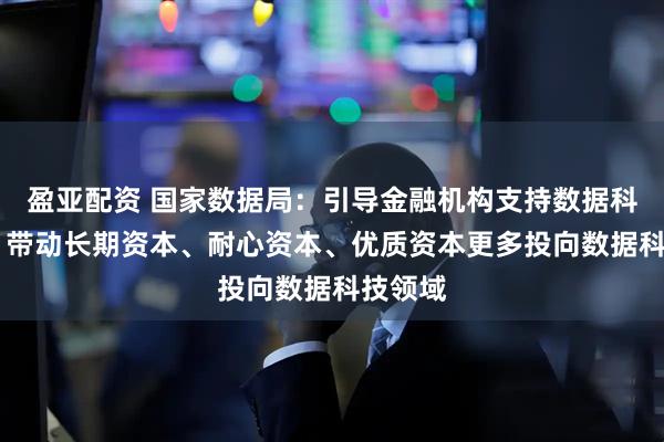 盈亚配资 国家数据局：引导金融机构支持数据科技创新 带动长期资本、耐心资本、优质资本更多投向数据科技领域